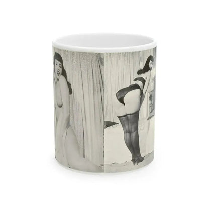 Bettie Page #240 (Vintage Female Icon) White Coffee Mug 11oz - Go Mug Yourself
