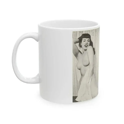 Bettie Page #240 (Vintage Female Icon) White Coffee Mug - Go Mug Yourself