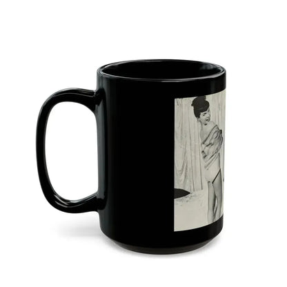 Bettie Page #242 (Vintage Female Icon) Black Coffee Mug - Go Mug Yourself