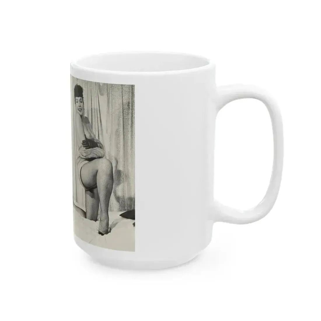 Bettie Page #242 (Vintage Female Icon) White Coffee Mug - Go Mug Yourself