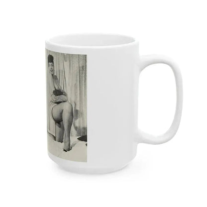 Bettie Page #242 (Vintage Female Icon) White Coffee Mug - Go Mug Yourself