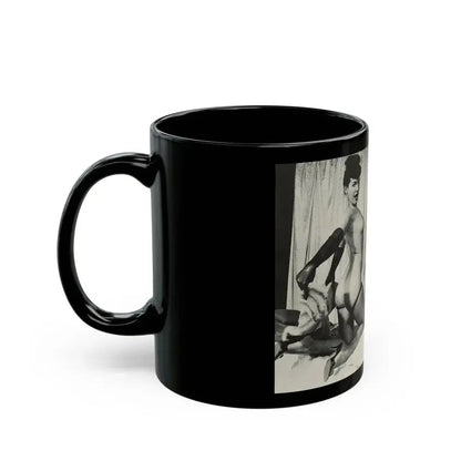 Bettie Page #243 (Vintage Female Icon) Black Coffee Mug - Go Mug Yourself