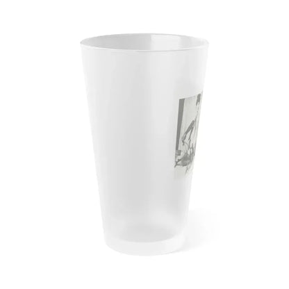 Bettie Page #243 (Vintage Female Icon) Frosted Pint Glass 16oz - Go Mug Yourself