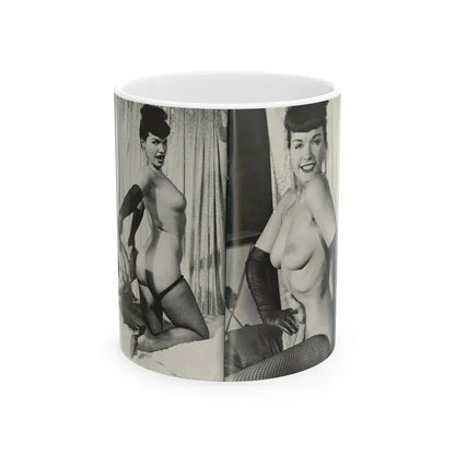 Bettie Page #243 (Vintage Female Icon) White Coffee Mug 11oz - Go Mug Yourself
