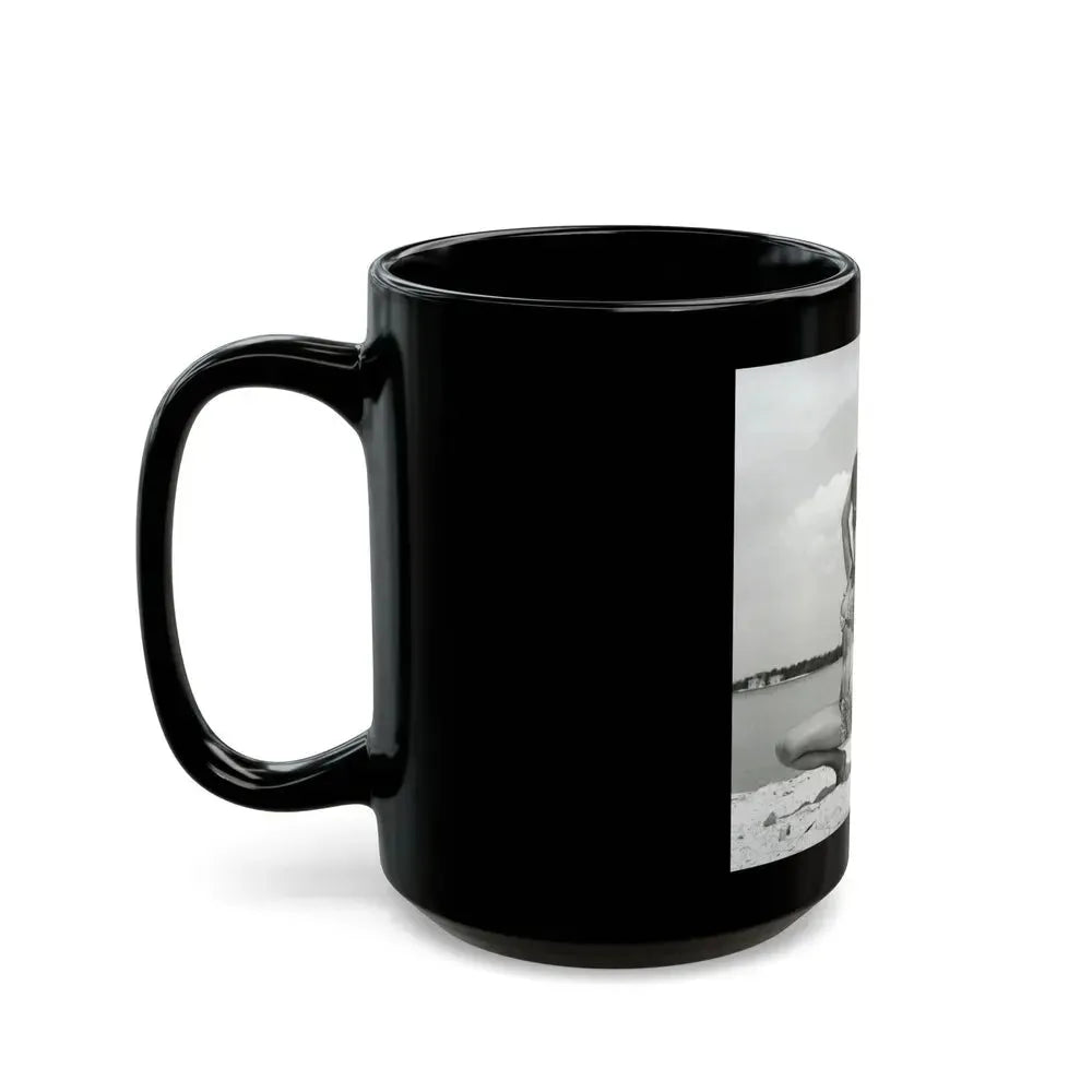 Bettie Page #246 (Vintage Female Icon) Black Coffee Mug - Go Mug Yourself