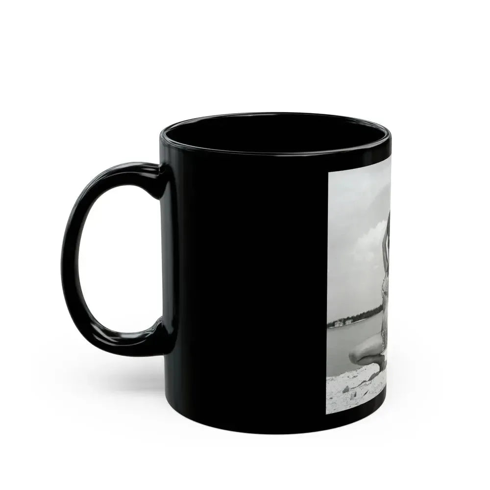 Bettie Page #246 (Vintage Female Icon) Black Coffee Mug - Go Mug Yourself