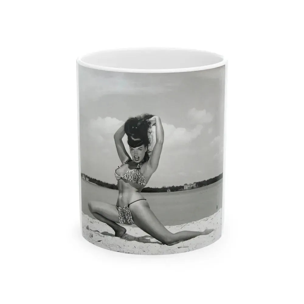 Bettie Page #246 (Vintage Female Icon) White Coffee Mug 11oz - Go Mug Yourself