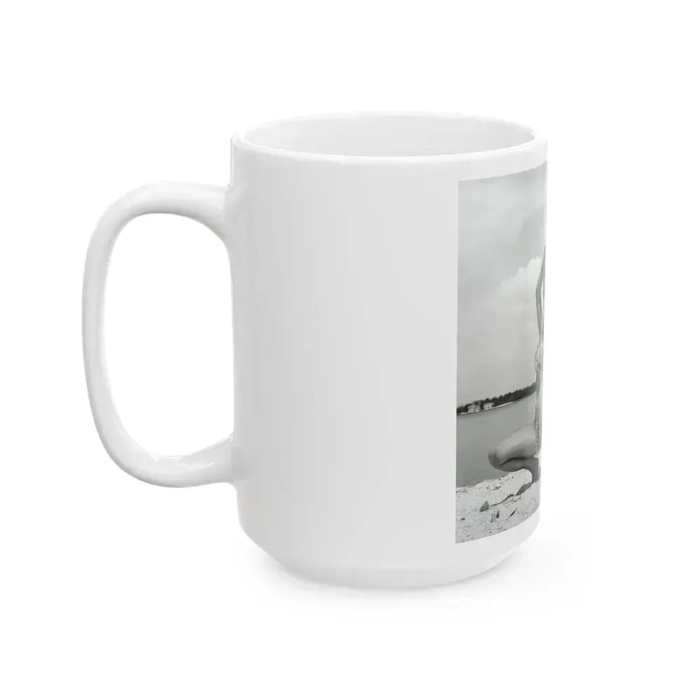 Bettie Page #246 (Vintage Female Icon) White Coffee Mug - Go Mug Yourself