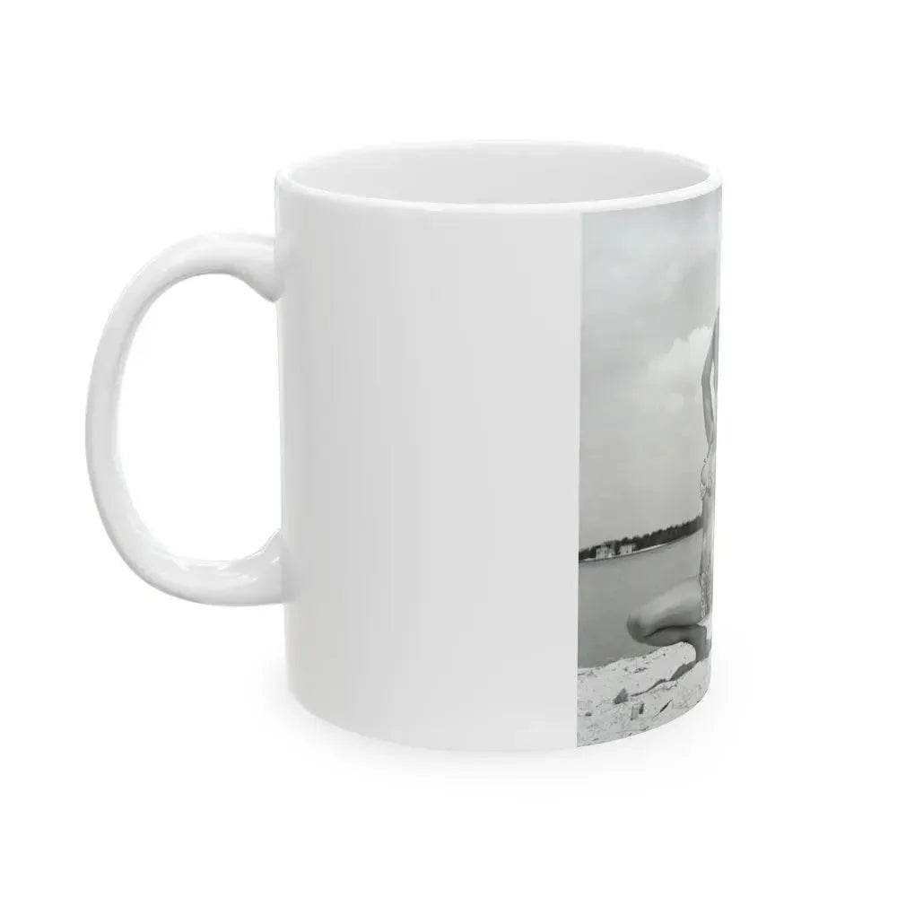 Bettie Page #246 (Vintage Female Icon) White Coffee Mug - Go Mug Yourself