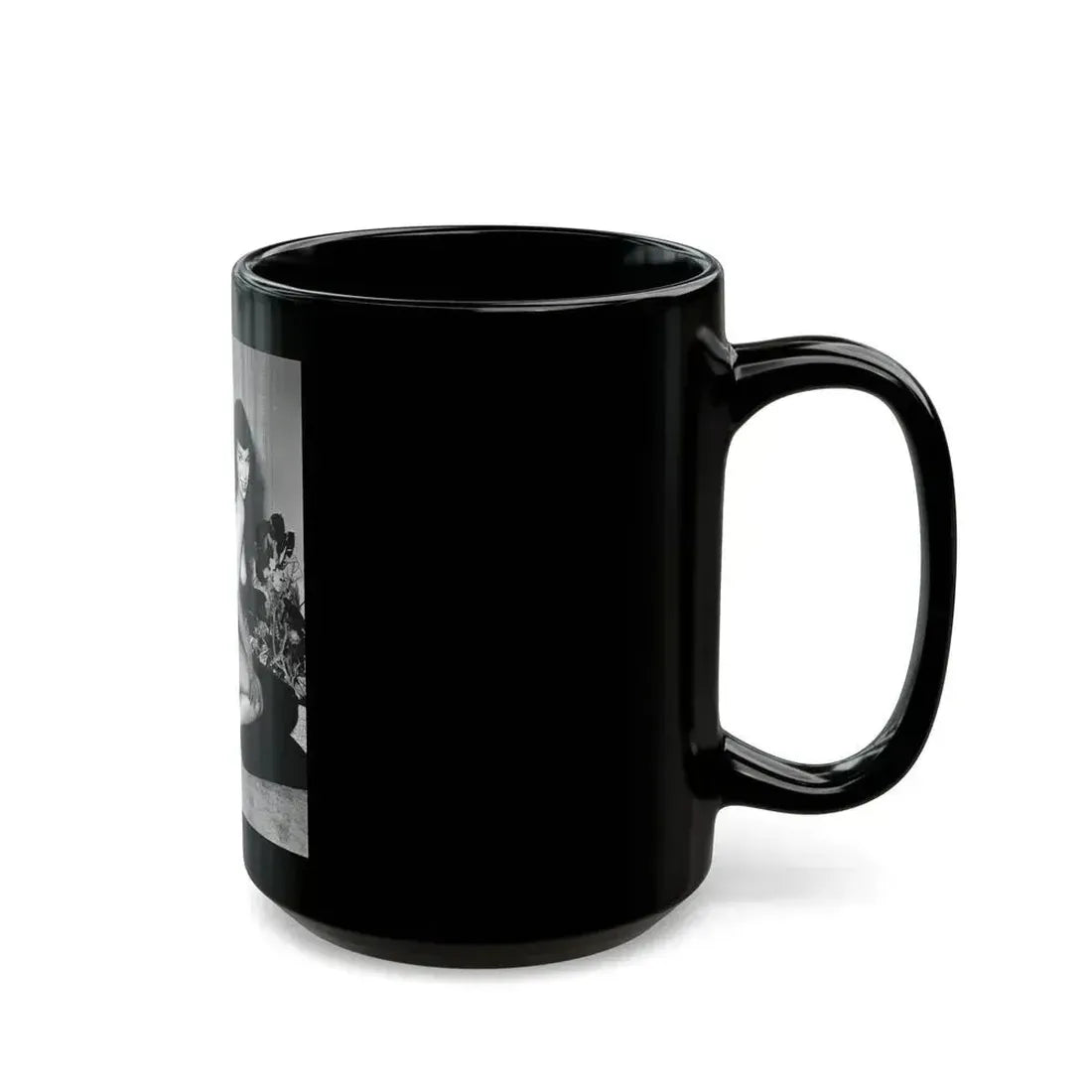 Bettie Page #247 (Vintage Female Icon) Black Coffee Mug - Go Mug Yourself