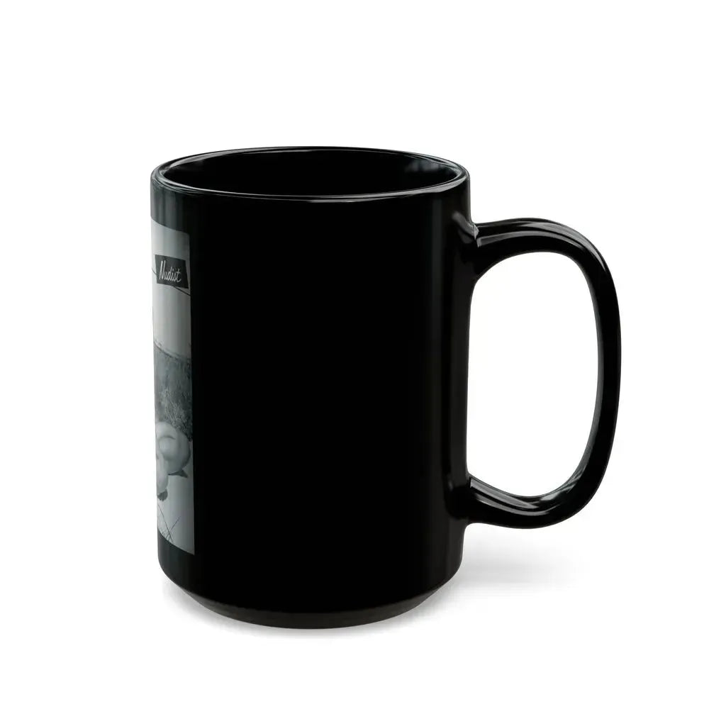 Bettie Page #248 (Vintage Female Icon) Black Coffee Mug - Go Mug Yourself