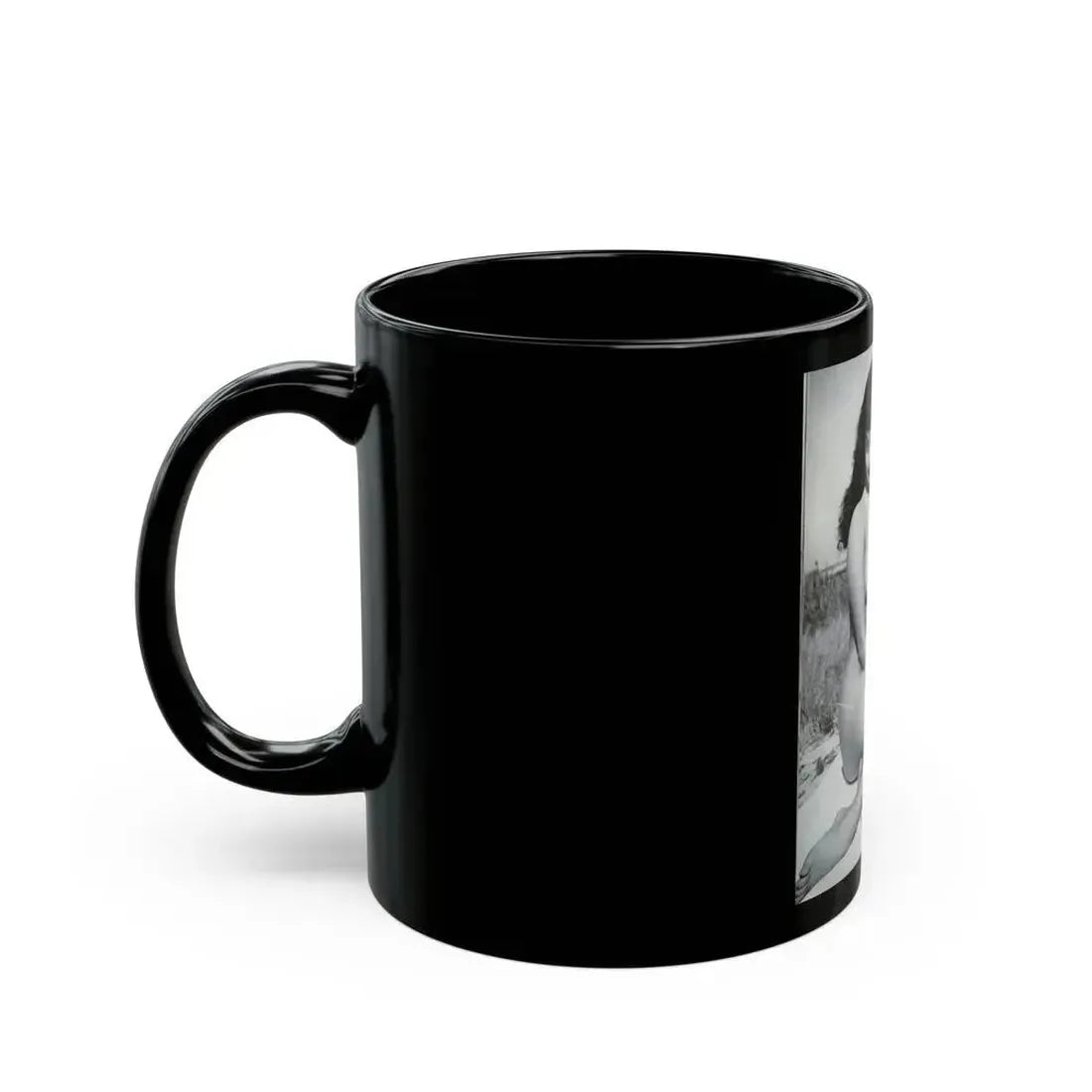 Bettie Page #248 (Vintage Female Icon) Black Coffee Mug - Go Mug Yourself