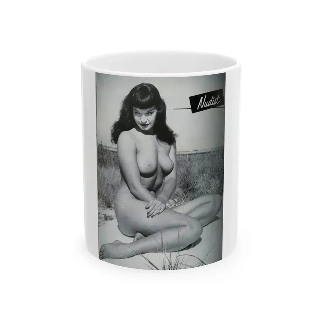 Bettie Page #248 (Vintage Female Icon) White Coffee Mug 11oz - Go Mug Yourself