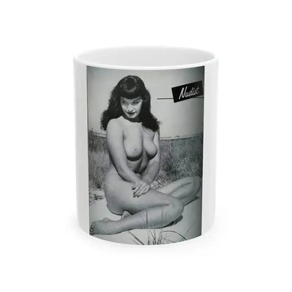 Bettie Page #248 (Vintage Female Icon) White Coffee Mug 11oz - Go Mug Yourself