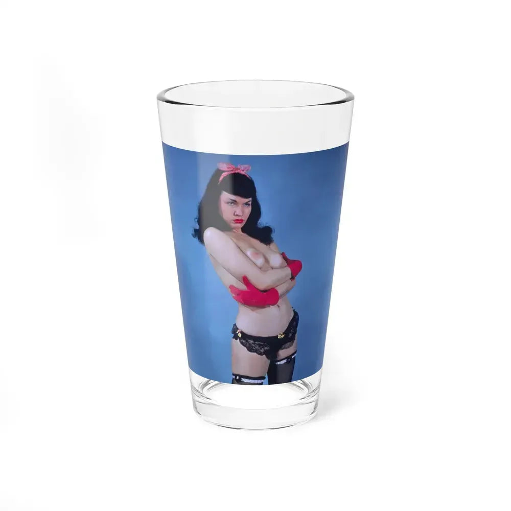 Bettie Page #34 (Vintage Female Icon) Pint Glass 16oz 16oz - Go Mug Yourself