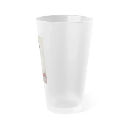 Bettie Page #35 (Vintage Female Icon) Frosted Pint Glass 16oz - Go Mug Yourself