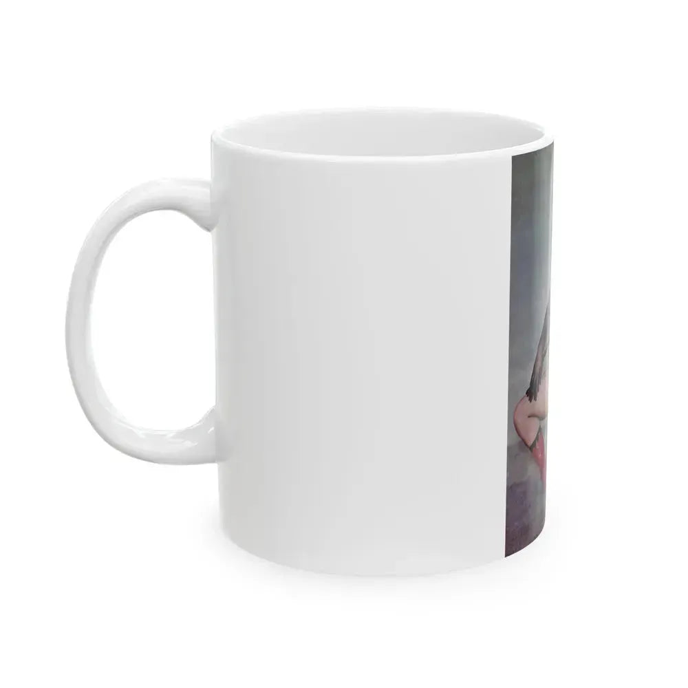 Bettie Page #35 (Vintage Female Icon) White Coffee Mug - Go Mug Yourself