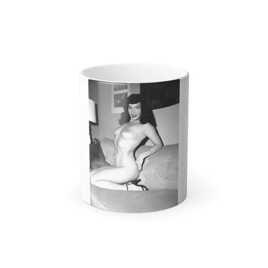 Bettie Page #36 (Vintage Female Icon) Color Changing Coffee Mug 11oz - Go Mug Yourself