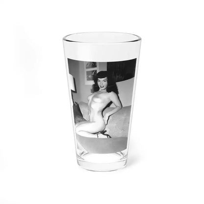 Bettie Page #36 (Vintage Female Icon) Pint Glass 16oz 16oz - Go Mug Yourself