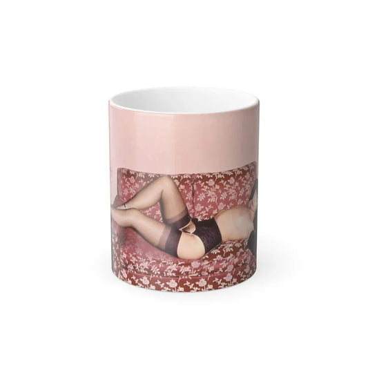 Bettie Page #37 (Vintage Female Icon) Color Changing Coffee Mug 11oz - Go Mug Yourself