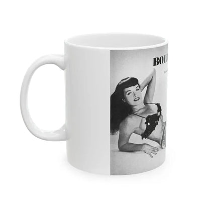 Bettie Page #408 (Vintage Female Icon) White Coffee Mug - Go Mug Yourself