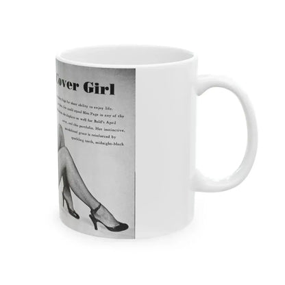 Bettie Page #408 (Vintage Female Icon) White Coffee Mug - Go Mug Yourself