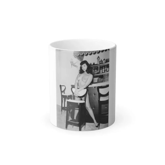 Bettie Page #41 (Vintage Female Icon) Color Changing Coffee Mug 11oz - Go Mug Yourself