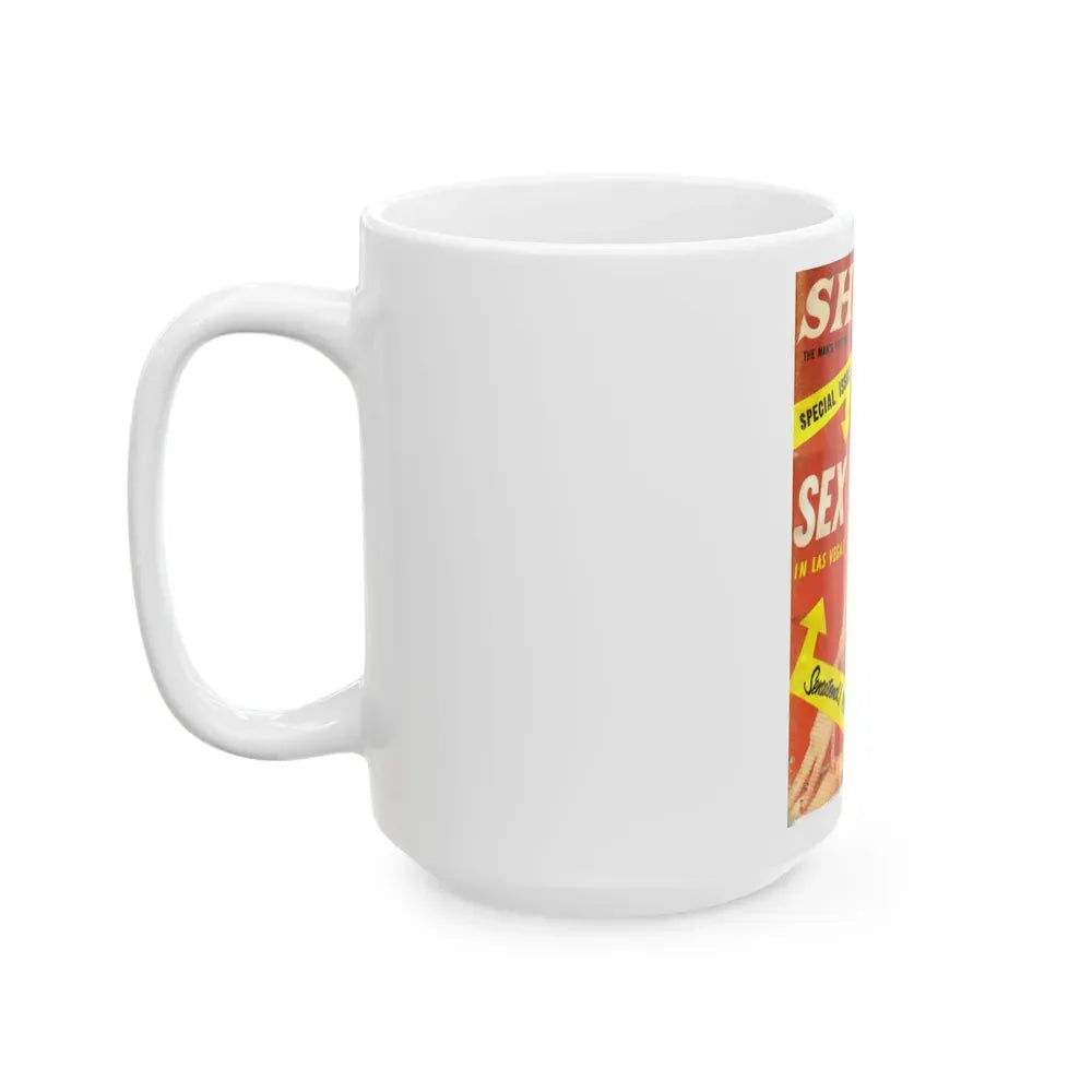 Bettie Page #426 - Mag. Cover (Vintage Female Icon) White Coffee Mug - Go Mug Yourself