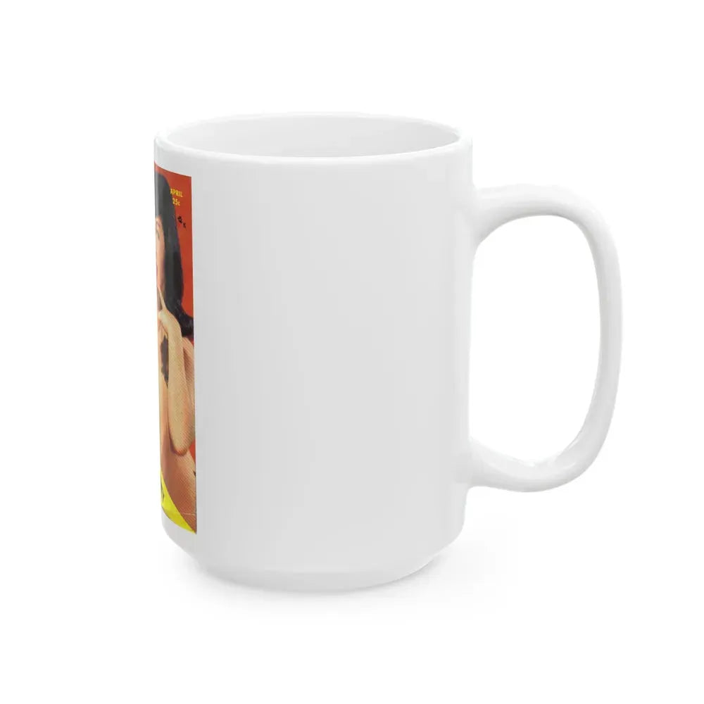 Bettie Page #426 - Mag. Cover (Vintage Female Icon) White Coffee Mug - Go Mug Yourself