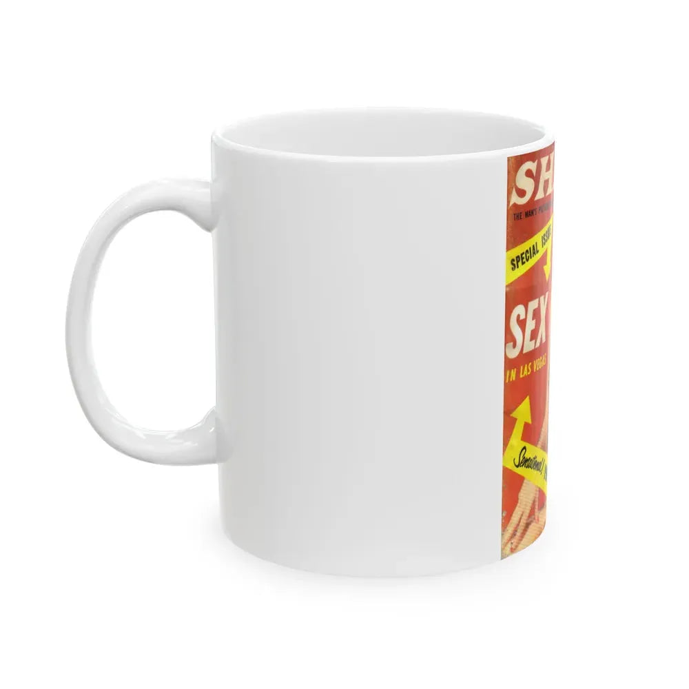 Bettie Page #426 - Mag. Cover (Vintage Female Icon) White Coffee Mug - Go Mug Yourself