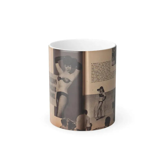 Bettie Page #429 (Vintage Female Icon) Color Changing Mug 11oz 11oz - Go Mug Yourself