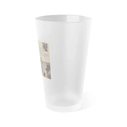 Bettie Page #429 (Vintage Female Icon) Frosted Pint Glass 16oz - Go Mug Yourself