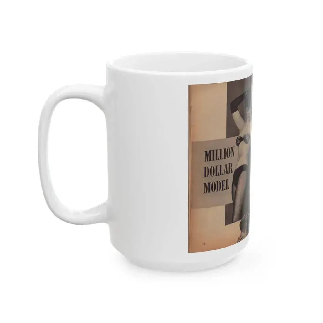 Bettie Page #429 (Vintage Female Icon) White Coffee Mug - Go Mug Yourself