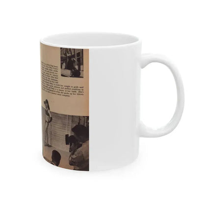 Bettie Page #429 (Vintage Female Icon) White Coffee Mug - Go Mug Yourself
