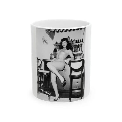Bettie Page #43 (Vintage Female Icon) White Coffee Mug 11oz - Go Mug Yourself