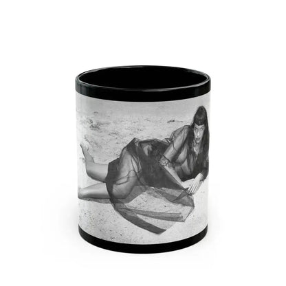 Bettie Page #439 (Vintage Female Icon) Black Coffee Mug 11oz - Go Mug Yourself