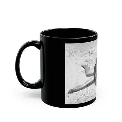 Bettie Page #439 (Vintage Female Icon) Black Coffee Mug - Go Mug Yourself