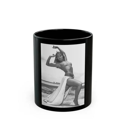 Bettie Page #440 (Vintage Female Icon) Black Coffee Mug 11oz - Go Mug Yourself