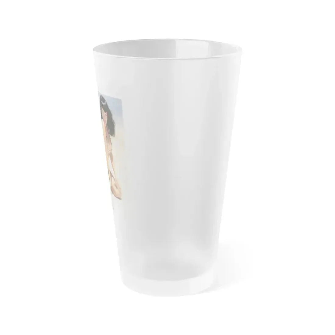 Bettie Page #441 (Vintage Female Icon) Frosted Pint Glass 16oz - Go Mug Yourself