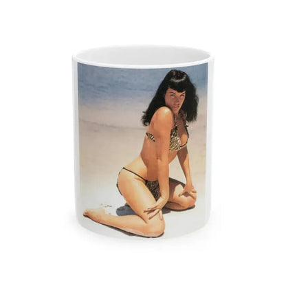 Bettie Page #441 (Vintage Female Icon) White Coffee Mug 11oz - Go Mug Yourself