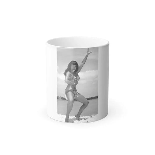 Bettie Page #442 (Vintage Female Icon) Color Changing Coffee Mug 11oz - Go Mug Yourself