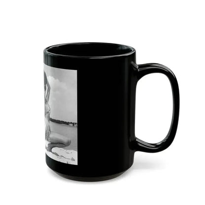 Bettie Page #443 (Vintage Female Icon) Black Coffee Mug - Go Mug Yourself