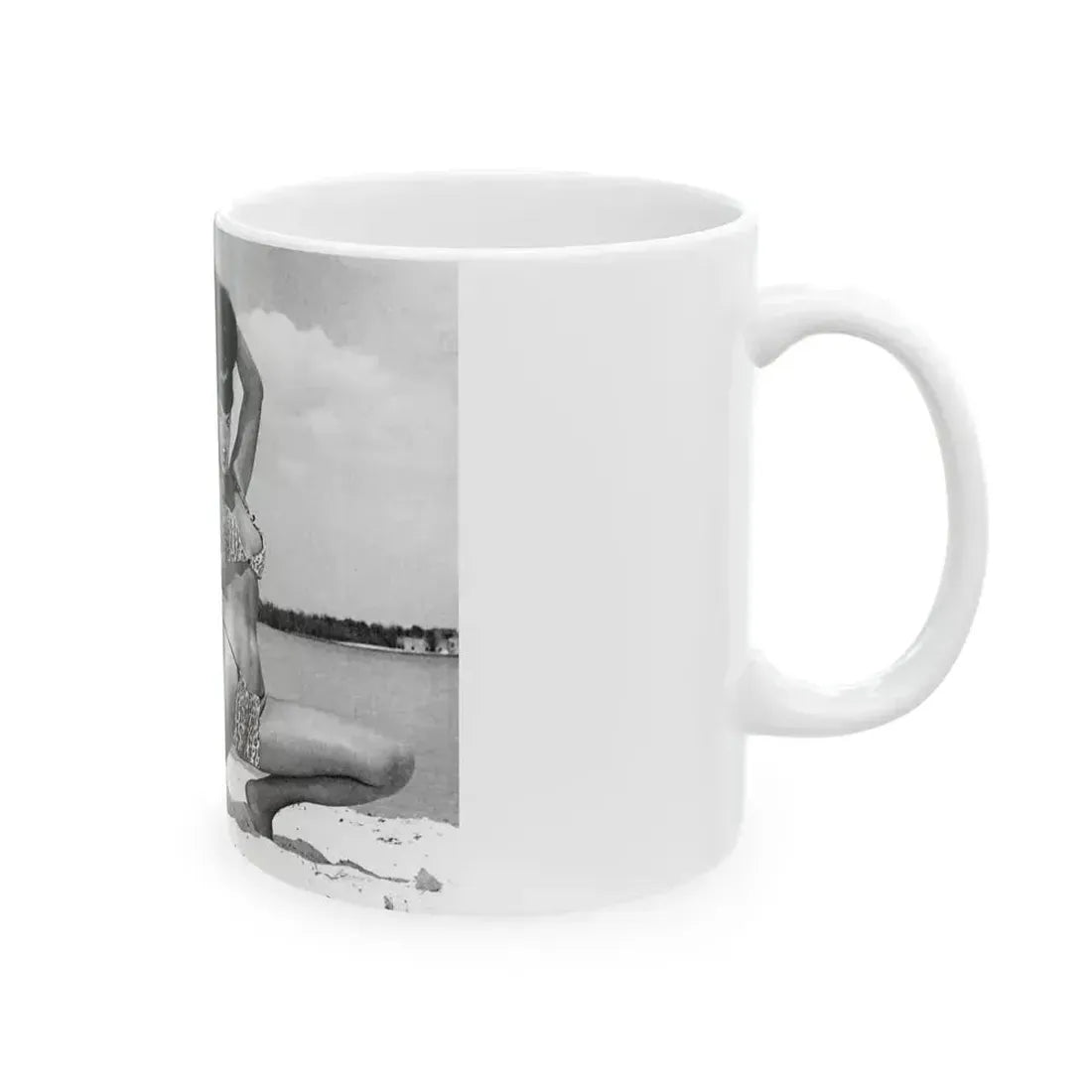 Bettie Page #443 (Vintage Female Icon) White Coffee Mug - Go Mug Yourself