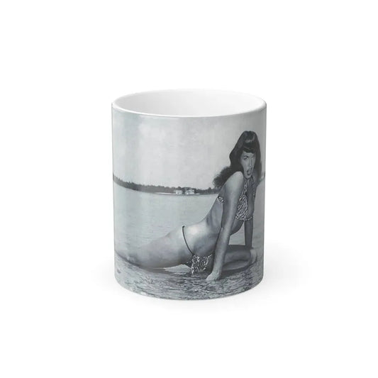 Bettie Page #444 (Vintage Female Icon) Color Changing Coffee Mug 11oz - Go Mug Yourself