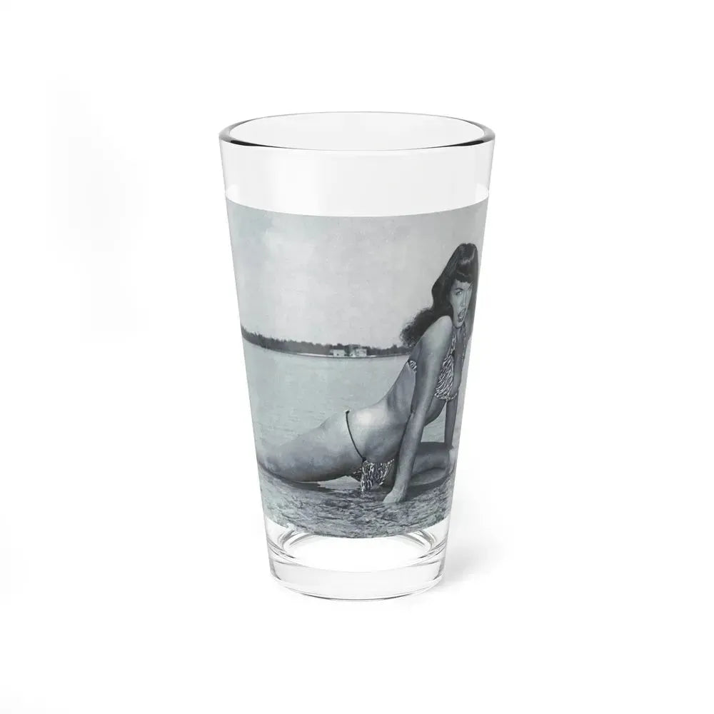 Bettie Page #444 (Vintage Female Icon) Pint Glass 16oz 16oz - Go Mug Yourself