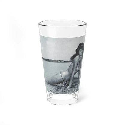 Bettie Page #444 (Vintage Female Icon) Pint Glass 16oz 16oz - Go Mug Yourself