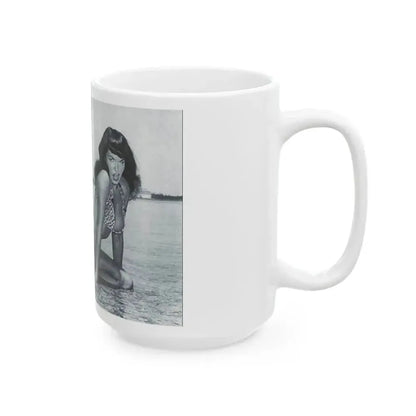 Bettie Page #444 (Vintage Female Icon) White Coffee Mug - Go Mug Yourself