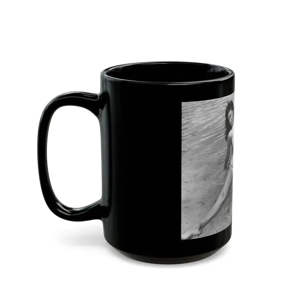 Bettie Page #446 (Vintage Female Icon) Black Coffee Mug - Go Mug Yourself