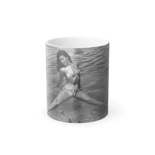 Bettie Page #446 (Vintage Female Icon) Color Changing Coffee Mug 11oz - Go Mug Yourself