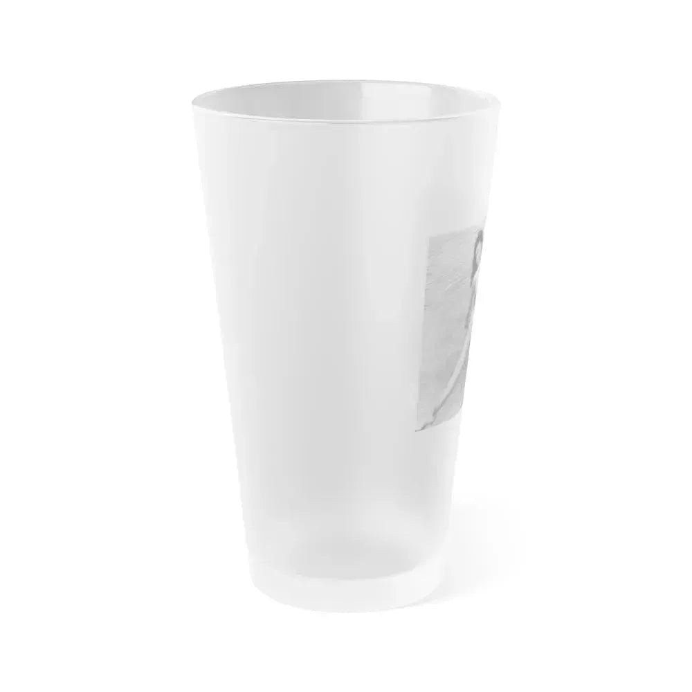 Bettie Page #446 (Vintage Female Icon) Frosted Pint Glass 16oz - Go Mug Yourself